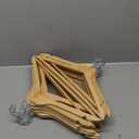 Wooden Hangers 20 Pack, Durable Wood Hangers with 360 Swivel Hook & Notches, Slim Coat Hanger Wooden for Closet, Natural