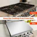 Gas Noodle Board Stove Cover: Mineye Gas Stove Top Cover Stainless Steel, Gas Stove Cover Board for Gas and Electric Stove Range Expanding Kitchen Space, Sliver, Large Size 30"x 22"x2.6"