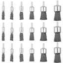 18 Pack Wire End Brush Set, Wire Brush for Drill ,6 Sizes 0.012" Crimped Wire Wheel for Drill 1/4 Inch Shank, for Drill Attachment
