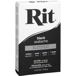 Rit All-Purpose Powder Dye, Black (42809) (1-1/8 oz (Pack of 1))