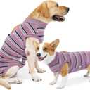 Recovery Suit for Dogs - Onesie for Surgery, E-Collar Alternative for Small Medium Dogs, Anti-Licking Abdominal Wounds Pet Wear