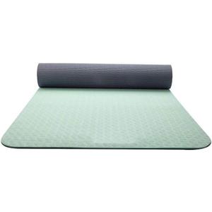 Yoga Mat Pilates Exercise Mat Men And Women Sit-ups Stretch Push-ups Longer And Wider Home Gym Sports Equipment (Green)