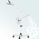 TASALON 2-in-1 Professional Facial Steamer with 5X Magnifying Lamp, Esthetician Steamer on Wheels with Ozone and Hot Mist, Standing Face Steam for Facial Deep Cleaning and Moisturize, SPA & Beauty