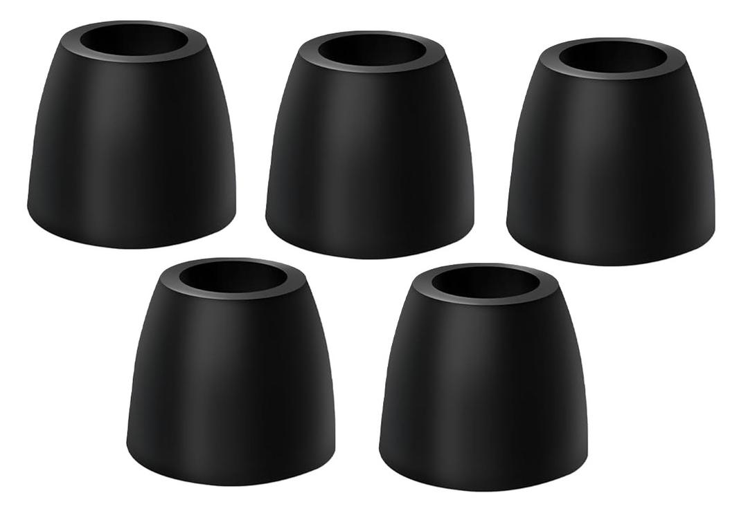 TonGass 2" Tall Cone Bumper for Trailer Ramp Door Universal Fit with 3/8" Screw Holes Premium Thick Automotive Grade Rubber Bumpers Cone-Shaped Bumper for Extra Protection (5-Pack)