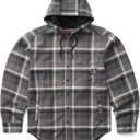 Wolverine Men's Bucksaw II Hooded Shirtjack Ext (Gray, L)