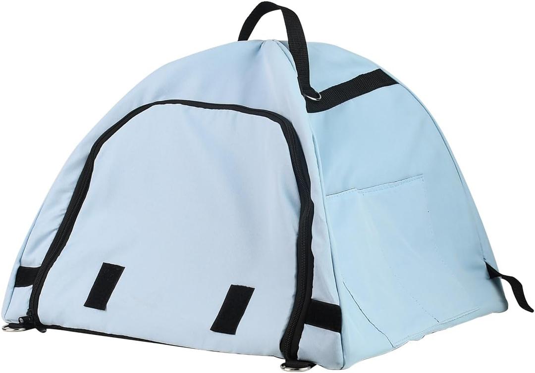Laptop Sun Shade & Privacy Shield - Foldable Outdoor Sunscreen for 13-16 inch Notebook Computer, Waterproof, Portable Tent for Beach, Travel, Work OutsideLight Blue