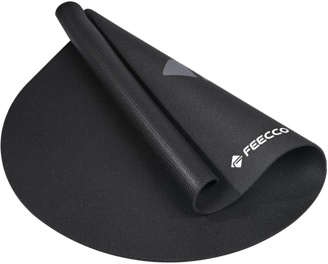FEECCO Jump Rope Mat, Large Size Non-Slip Jump Rope Pad for Indoor Floor and Outdoor Concrete, 7mm Thick High-Density Material Customized for Jump Roping (54"x36")