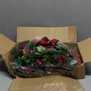 6Pcs Christmas Wreath, 10 Inch Mini Wreaths for Kitchen Cabinets, Christmas Door Wreath, Small Christmas Wreath for Fireplace Window Farmhouse Indoor Home Decorations