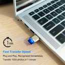 2 x Micro SD Card Reader, USB C to SD Card Reader, Type C TF Memory Card Reader with USB C to USB Adapter, Mepsies USB OTG Card Reader Compatible with iPhone 17/16/15, Galaxy Phones, iPad, MacBook, Laptop