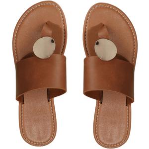 Verdusa Women's Leopard Print Flip Flop Sandals Casual Thong Sandals (8)