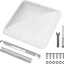 Jack Boss 1 Pack Set Roof Vent Cover, 14 Inch Replacement Vent Lid for Inside RV Trailer Camper Motorhome, White