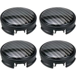 Modengzhe 62mm Wheel Rim Hub Center Covers Center Caps Replacement 63mm Lug to Lug (Thickened Carbon Fiber Pattern) - 4Pcs