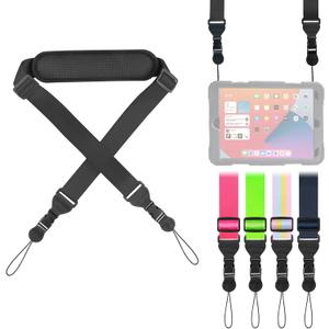 2 x Universal Shoulder Strap, Neoprene Padded Bag Strap with Double Adjustable Buckles, Replacement Comfortable Neck Lanyard for Camera, Cellphone Tablet,iPad, Laptop, Binocular, Luggage Bag(Black)