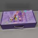 65Pcs Doll Clothes and Accessories with Doll Closet for 11.5 Inch Doll Dress up Set with 1 Doll Fashion Dresses Outfits Tops and Pants Shoe Rack Bags Gift Toy for Girls 4 5 6 7 8 9 10 Years