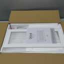 Bread Box for Kitchen Countertop Large Farmhouse Bread Container Bread Storage with Window Wooden Bread Holder White