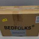 Bedfolks Calming Donut Dog Bed - 36 Inch Round Plush Beds for Large Dogs, Anti-Anxiety Machine Washable (Navy Blue, Large)