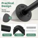 Plant Hanger Indoor with 6 Hanging Chains Hanging Planters for Indoor Plants Hanging Plant Holder Window Plants Rod Black Metal Shelves(70.8 Inch Pot not Included