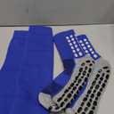 1 Set Soccer Grip Socks,Shin Guard Sleeves for Football Basketball for Men and Women Black/White One Size