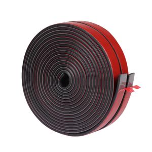 NABOWAN Neoprene Self Adhesive Rubber Sheets, Rolls & Strips, 1/16" (.062") Thick x 1/2" Wide x 120" Long, Perfect for Shock Absorption Gasket, DIY Projects, Rubber Strip Adhesive Back (2 Pack)