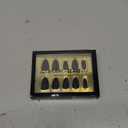 Harry Potter x Glamnetic Press On Nails - Deathly Hallows | Black Harry Potter Graphic Short Almond Fake Nails in a Matte & Glossy Finish | 15 Sizes - 30 Nail Kit with Glue