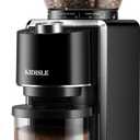 KIDISLE Conical Burr Coffee Grinder, Electric Coffee Bean Grinder for Precise Grinding, 35 Settings, 212 Cup Selector, Anti-Static Design for Home Use, Black