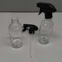 Spray Bottles 2-Pack, 10 Oz, Mist & Stream, Heavy Duty Spraying Empty Water Sprayer Bottle, BPA Free Plastic Refillable Containers for Cleaning Solutions, Plants, Hair, Essential Oils (Clear)