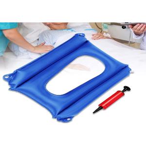 Inflatable Seat Cushions, Breathable Nursing Anti-Bedsore Seat Pad for Bedridden Disabled Elderly for Pain Relif, Use for Toilet Chair, Wheelchair, Outdoor Portable Cushion(PVC Blue)
