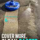 MEKOH 14 Electric Pressure Washer Surface Cleaner Attachment, 2500 PSI Universal Power Washer Accessories for Driveway Sidewalk Deck Patio Concrete Cleaning, 1/4" Quick-Connect, Dual Rotary Nozzles