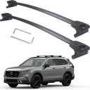 Heavy Duty Roof Rack Crossbars Compatible for Honda CRV 2023-2026(Equipped Factory Flushed Side Rails) Anti-Corrosion,Full Aluminum Die-Casting Black Matte with Max 300LB Loading Weight