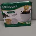 CAPMESSO Disposable Coffee Paper Filters Replacement Kerig Filter Compatible with Reusable Single Serve Pods Keurig Coffee Maker-300 Count (Natural)