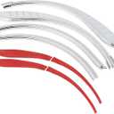 Chrome Rear Fender Flares Skirts Trim Accents for Harley Touring Street Glide Trike FLHXXX 2010-2011 Tri Glide Ultra Classic FLHTCUTG 2009-2022