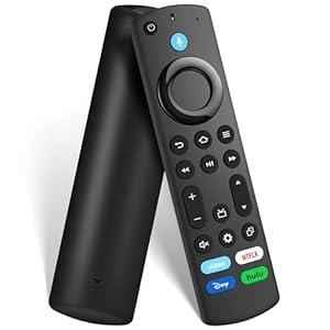 Replacement Remote for All FireSeries, Remote for TV Stick (HD, 4K, 4K Max, Lite), TV Cube, Remote for Hisense, TCL, Insignia, 3rd Gen, Omni, QLED Smart TVs with Voice