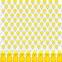 Patelai 120 Pcs Plastic Honey Bear Bottle Bear Shape Clear Honey Containers Empty Dispenser with Yellow Lid Jars Cup to Store Dispense Holiday Baby Shower Gifts(150ml/6oz)