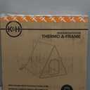 K&H Pet Products Heated Outdoor Cat House A-Frame, Weatherproof Shelter for Strays & Ferals, Safety Listed Insulated Outdoor Kitty House, Removable Door Flap - Gray/Black 18 X 14 X 14in 20W