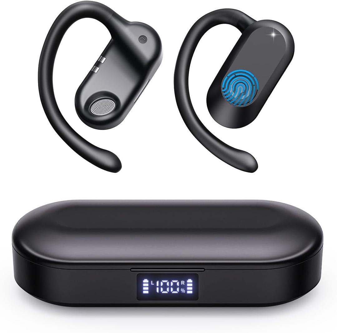 CXK AI Language Translation Earbuds Real Time, Bluetooth 5.4 Audifonos Traductores Ingls Espaol for 134 Languages & Accents, Translator Device for Travel Business Meeting Learning, Black