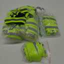 DUSKCOVE 10 Pack Hi Vis Safety Vests - Adjustable Bright Neon Color High Visibility Reflective Safety Straps Gear for Traffic Control, Running, Cycling (Yellow)