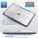 TineeOwl iPad 9/8/7 (10.2-Inch, 2021/2020/2019 Model, 9th / 8th / 7th Generation) Ultra Slim Clear Case, Flexible TPU, Lightweight, Thin (Navy Blue)