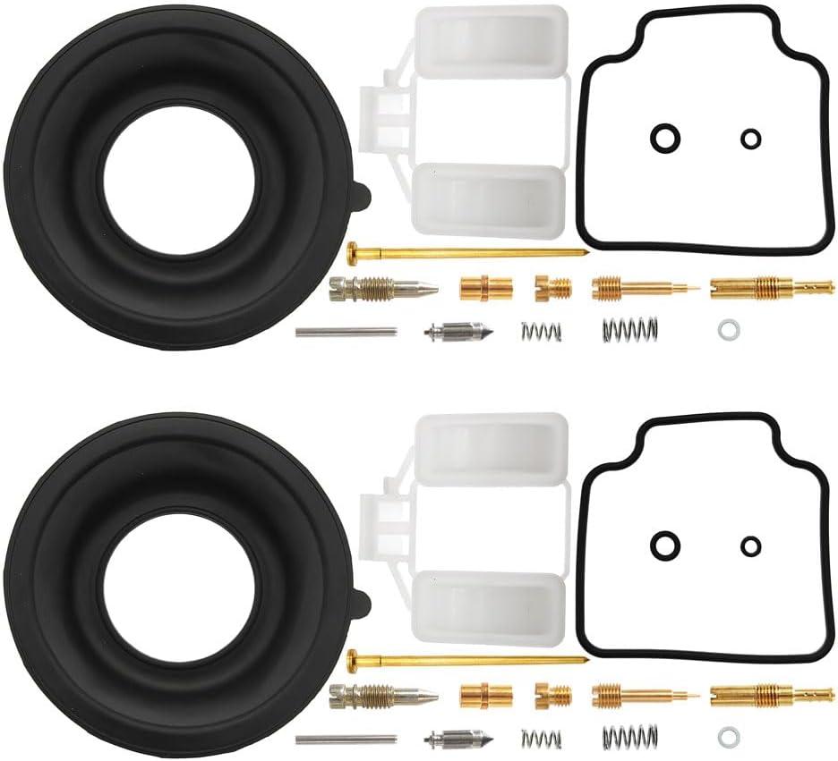 2 Pcs Carburetor Rebuild Kits Replacement for Honda Rebel 450 CMX 450C 1987 CMX450C 49 CMX450CL 1986 Carb Repair kit with Diaphragm