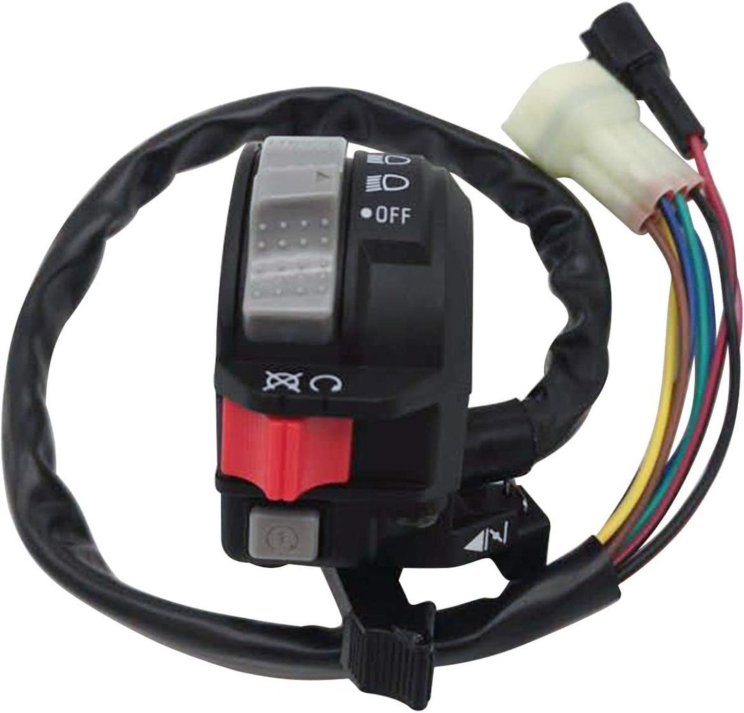 M MATI Left Handlebar Switch Control Engine Start Run Off Headlight for Yamaha YFM Big Bear 250/400 Grizzly 350/400/660 Kodiak 400/450 Wolverine 350/450 Raptor 350/660 Bruin 250/350 5LP-83973-01-00