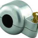 Prime-Line EP 4180 Doorknob Lock-Out Device  Doorknob Lock with Key to Block Access to Keyhole, Removeable and Easy to Use, Fits Round Doorknobs with Max Diameter of 2-7/8 in., Gray (Single Pack)