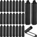 Syhood 60 Pieces Satin Foam Sponge Hair Rollers Soft Foam Hair Styling Curlers Flexible Hairdressing Curlers Black Perm Wave Rods(0.6 Inch)