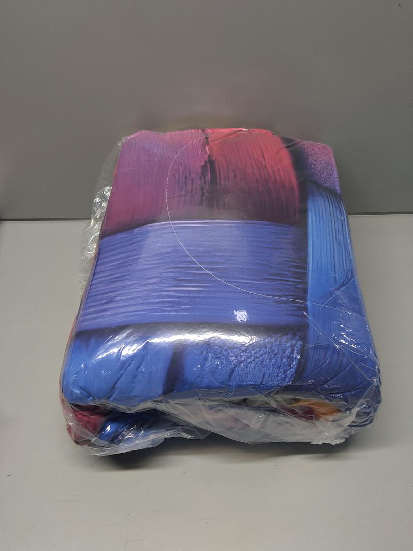 Herside Geometry Rectangle Tie-dye Comforter Set Queen Size Bed in A Bag,Rainbow Bedding Set with Colourful Honeycomb Grid Comforter Set,8 PCS Modern Bedding with Sheet Soft Fluffy Cozy for All Season