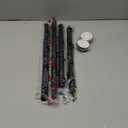 TEECK Shower Curtain Rod, 32-68 inch Adjustable Spring Tension Curtain Rod, Never Rust Anti-Slip Shower Curtain Rod for Bathroom, No Drilling, Never Collapse, Easy to Use, Black