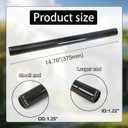 Vacuum extension tube, 1.25 inch (32 mm) vacuum cleaner extension rod with 1-1/4 inch connector, convenient for replacing extension tubes for wet/dry vacuum cleaners (2-pack)