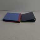 Cardinal 3 Ring Binders, Round Rings, Holds 350 Sheets, ClearVue Presentation View, Non-Stick, Assorted Colors (79550), 1.5 Inch (Pack of 4)