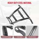 Rear Combined Bumper Compatible with 2019-2025 Honda Talon 1000R 1000X 1000X-4 Accessories, Rear Heavy Duty Steel Brush Guard Bumper Brushguard Protector