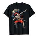 Dabbing Skeleton Pirate Kids T-Shirt, Small