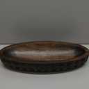 Samhita Mango Wood Decorative Bowl Home Decor Home Decorative Centerpiece Farmhouse Country, Restaurant, Caf (14" x 6" x 2.3")
