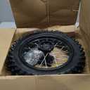 3.00-12 80/100-12 Dirt Bike Rear Rim Wheel Tire With 12mm Bearing for 50cc 110cc 125cc SSR125 TTR90 TTR110 PW80 CRF70 XR70 KX65 KLX110 RM65 Apollo TaoTao DB14 Coolster Pit Bike Motorcycle