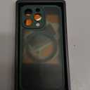 CANSHN Magnetic Compatible with iPhone 13 Pro Case, Upgraded [Full Camera Protection] [Compatible with Magsafe] [Translucent Matte] Shockproof Protective Phone Case Cover 6.1 Inch - Deep Green